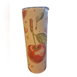 Cherry Print Tumbler Stainless Steel